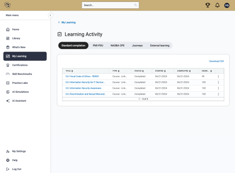 Percipio - Learning Activity